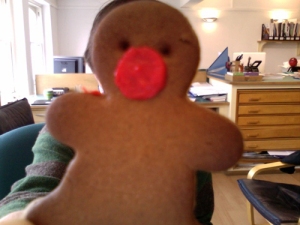 Ginerger bread man with a Red Nose!